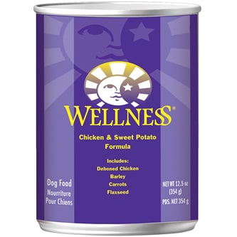 Wellness Natural Wet Dog Food, Chicken and Sweet Potato Formula