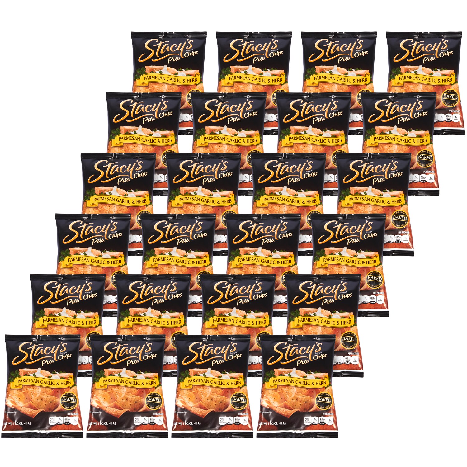 Stacy's Pita Chips, Parmesan Garlic and Herb, Case