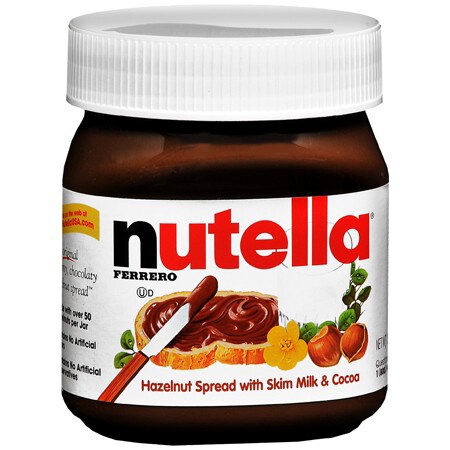 Ferrero Nutella Hazelnut Spread with Skim Milk and Cocoa