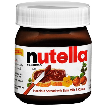 Ferrero Nutella Hazelnut Spread with Skim Milk and Cocoa