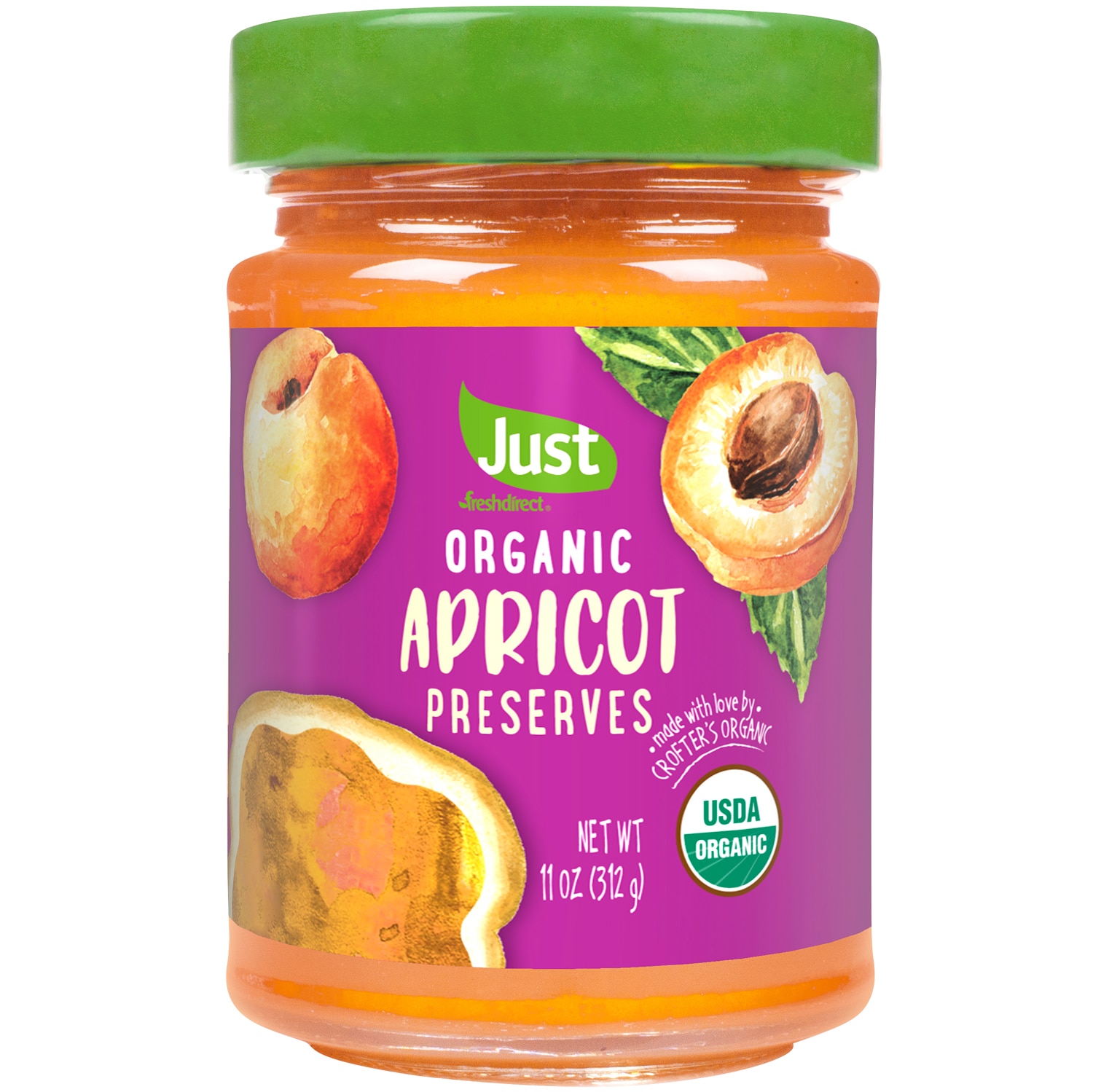 Just FreshDirect Organic Preserves, Apricot