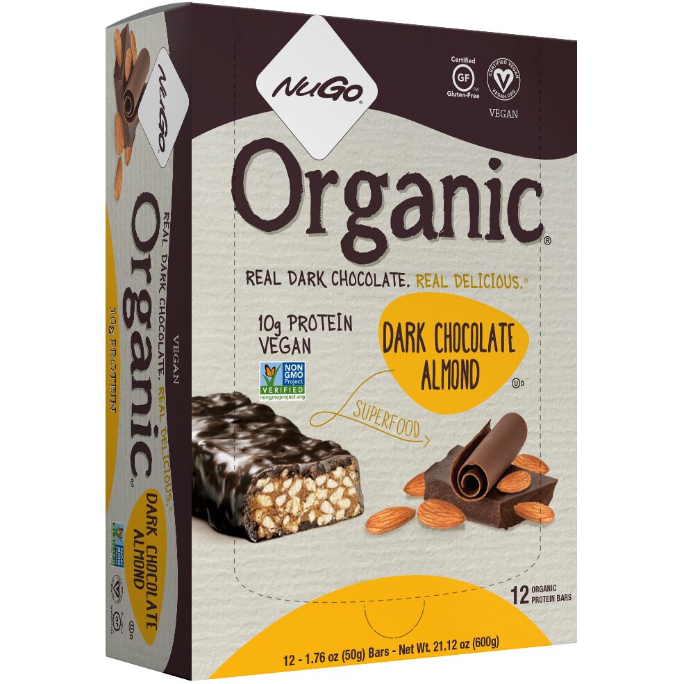 NuGo Organic Bars, Dark Chocolate Almond
