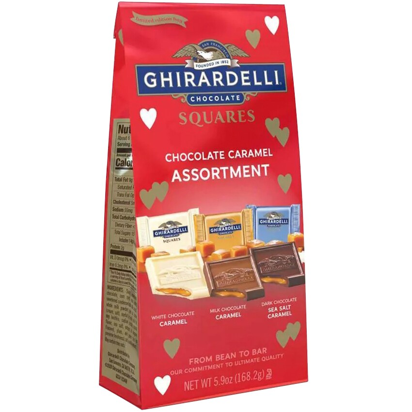 Ghirardelli Valentine's Chocolate Caramel Squares Assortment