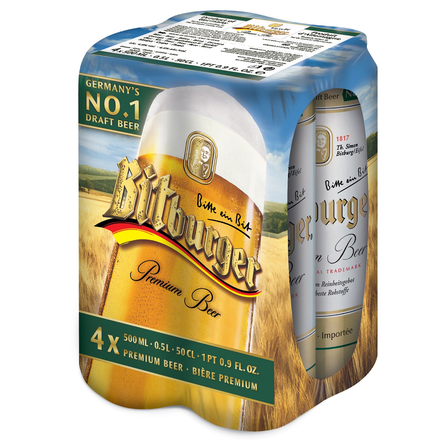 Bitburger Premium Lager, Cans