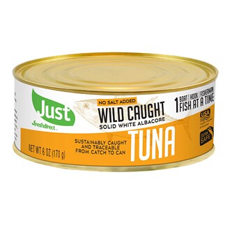 Just FreshDirect Wild Caught Albacore Tuna, No Salt 