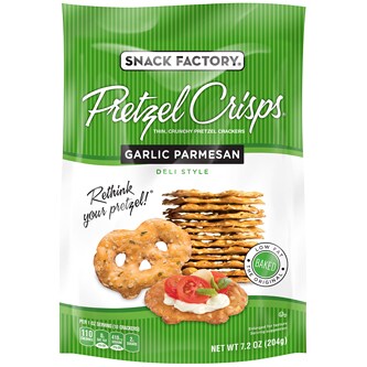 Snack Factory Pretzel Crisps, Garlic Parmesan