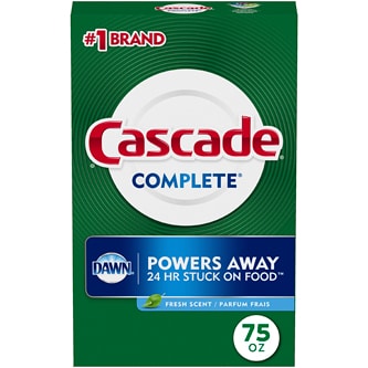 Cascade Complete Powder Dishwasher Detergent, Fresh