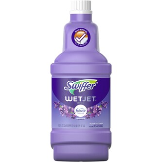 Swiffer WetJet Multi-Surface Cleaner Solution Refill, Febreze Lavender Vanilla & Comfort Scent
