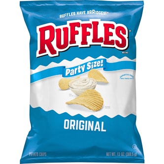 Ruffles Potato Chips, Original, Party Size