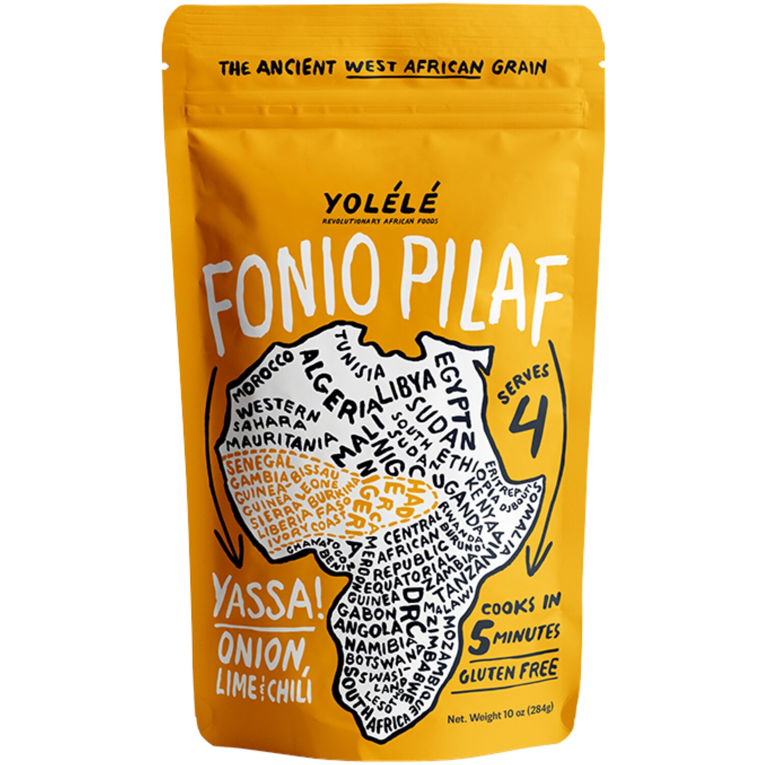 Yolélé Gluten Free Fonio Pilaf, Yassa