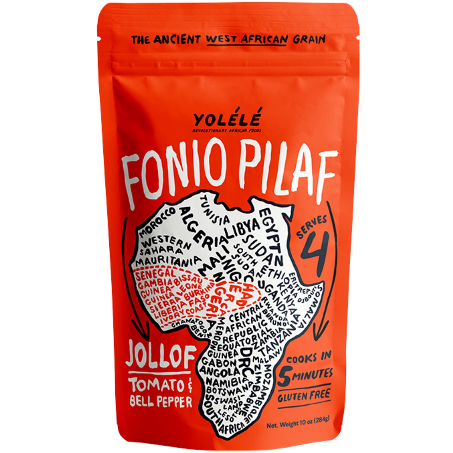 Yolélé Gluten Free Fonio Pilaf, Jollof