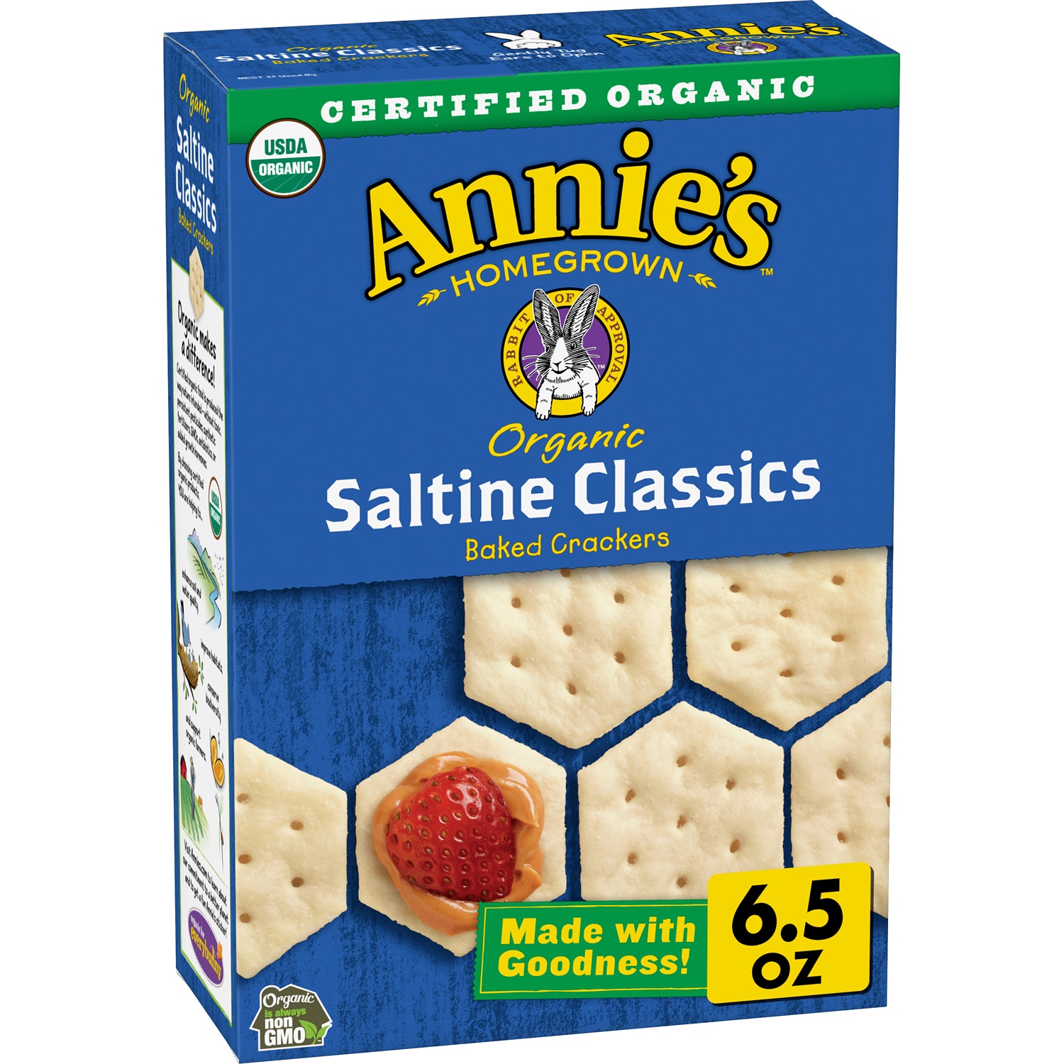 Annie's Organic Saltine Classics Baked Crackers