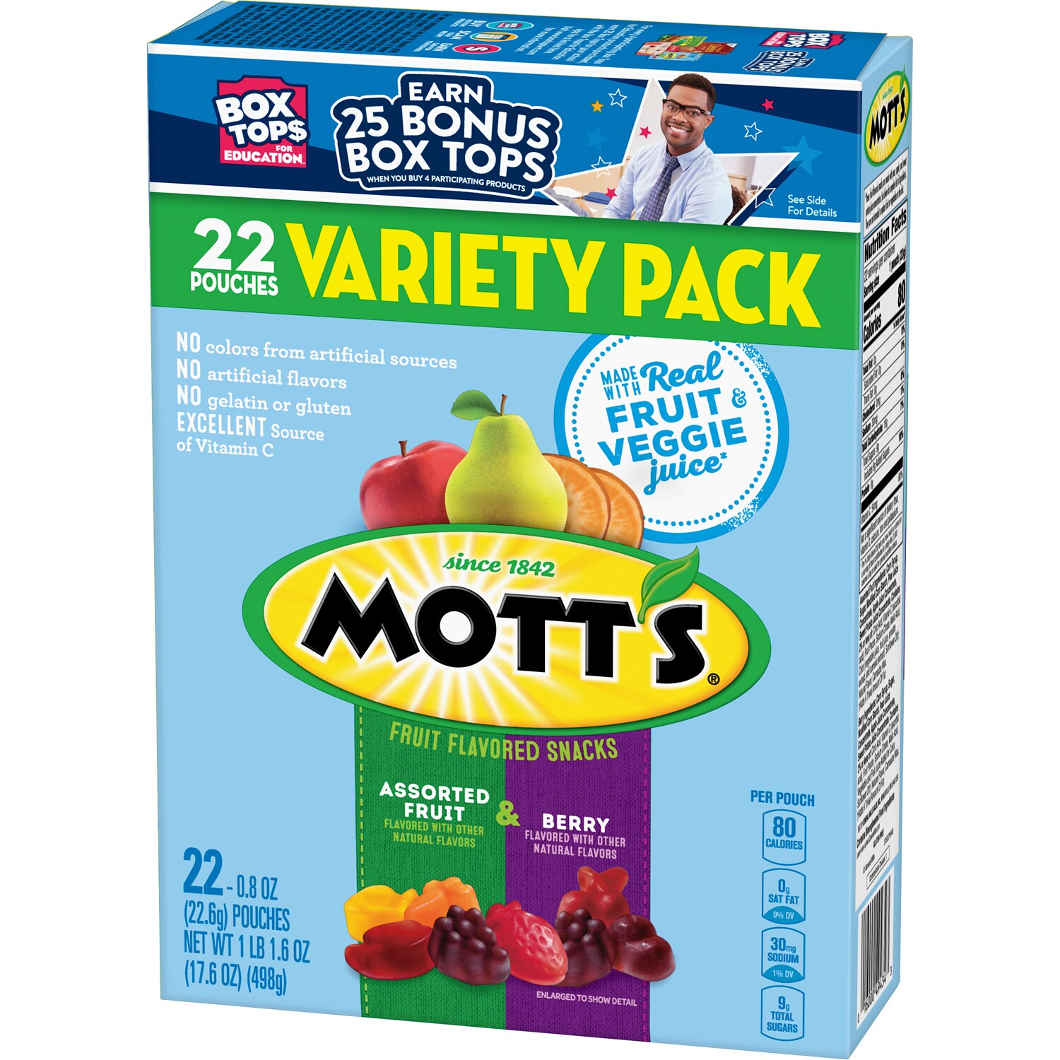 Mott's Fruit Flavored Snacks Variety Pack, Assorted Fruit & Berry