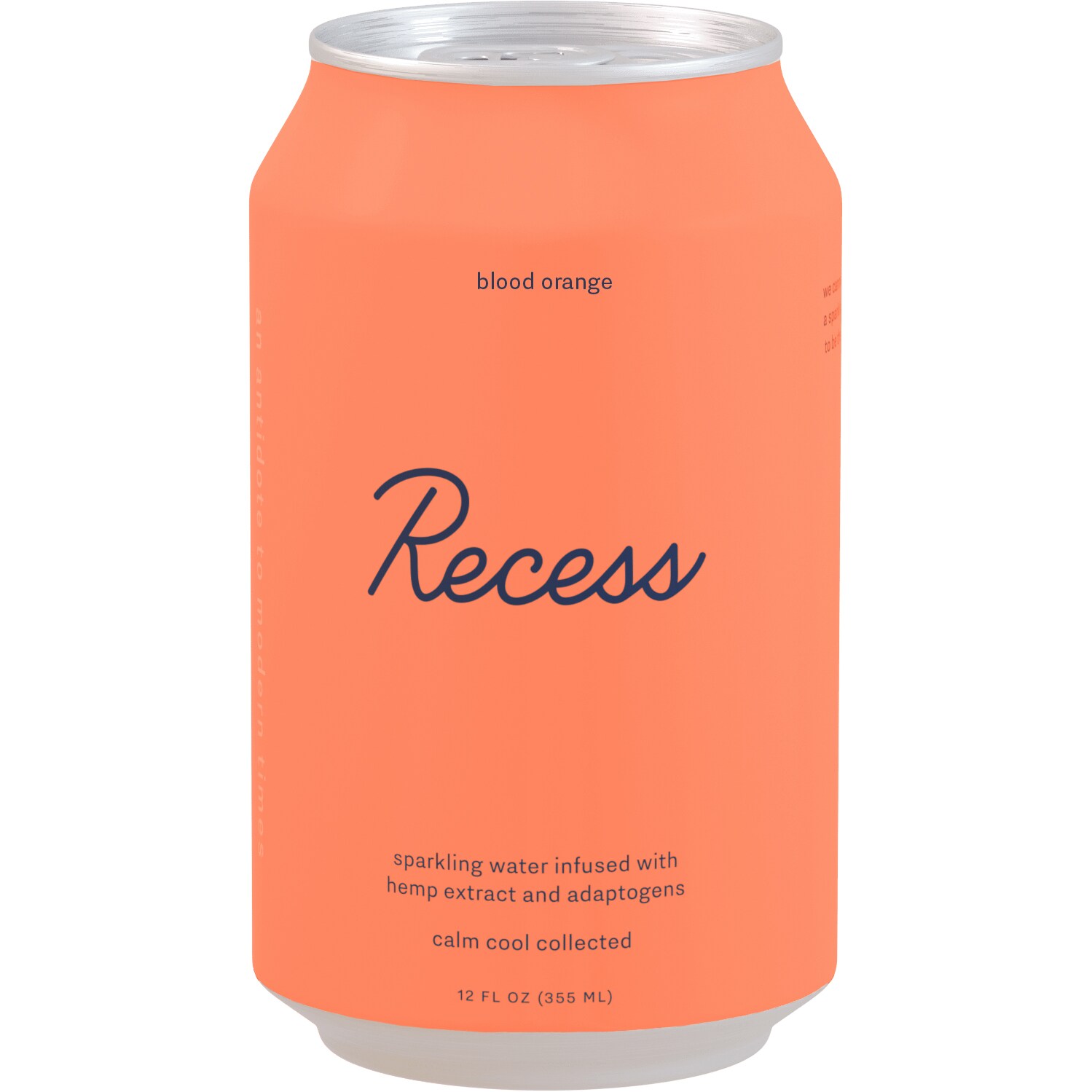 Recess Hemp Infused Sparkling Water, Blood Orange, Can