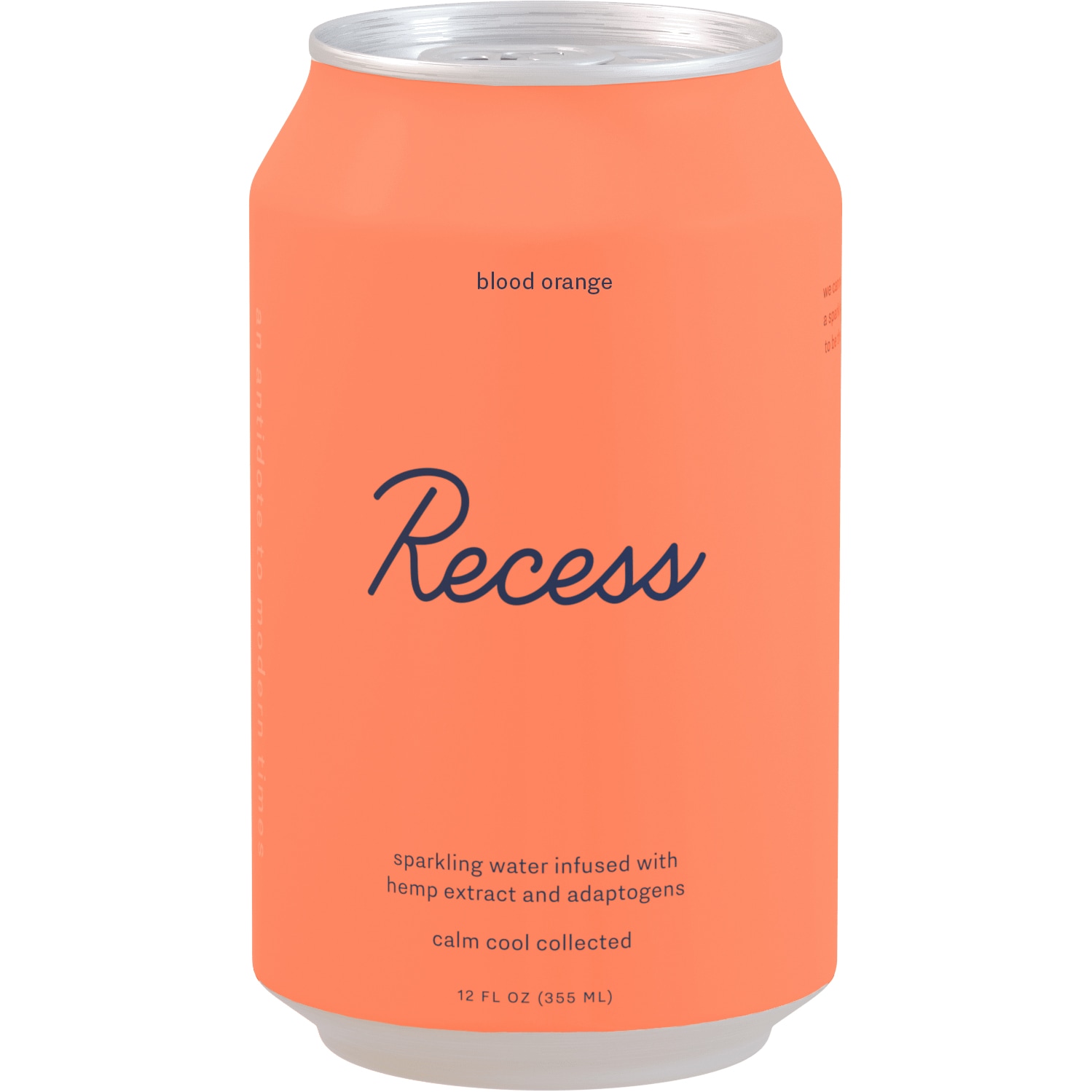 Recess Hemp Infused Sparkling Water, Blood Orange, Can
