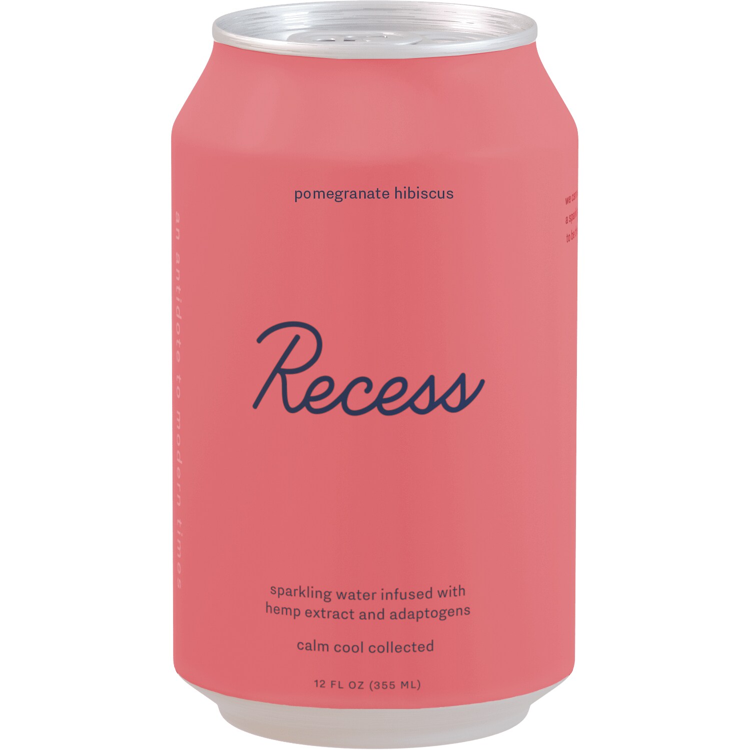 Recess Hemp Infused Sparkling Water, Pomegranate Hibiscus, Can