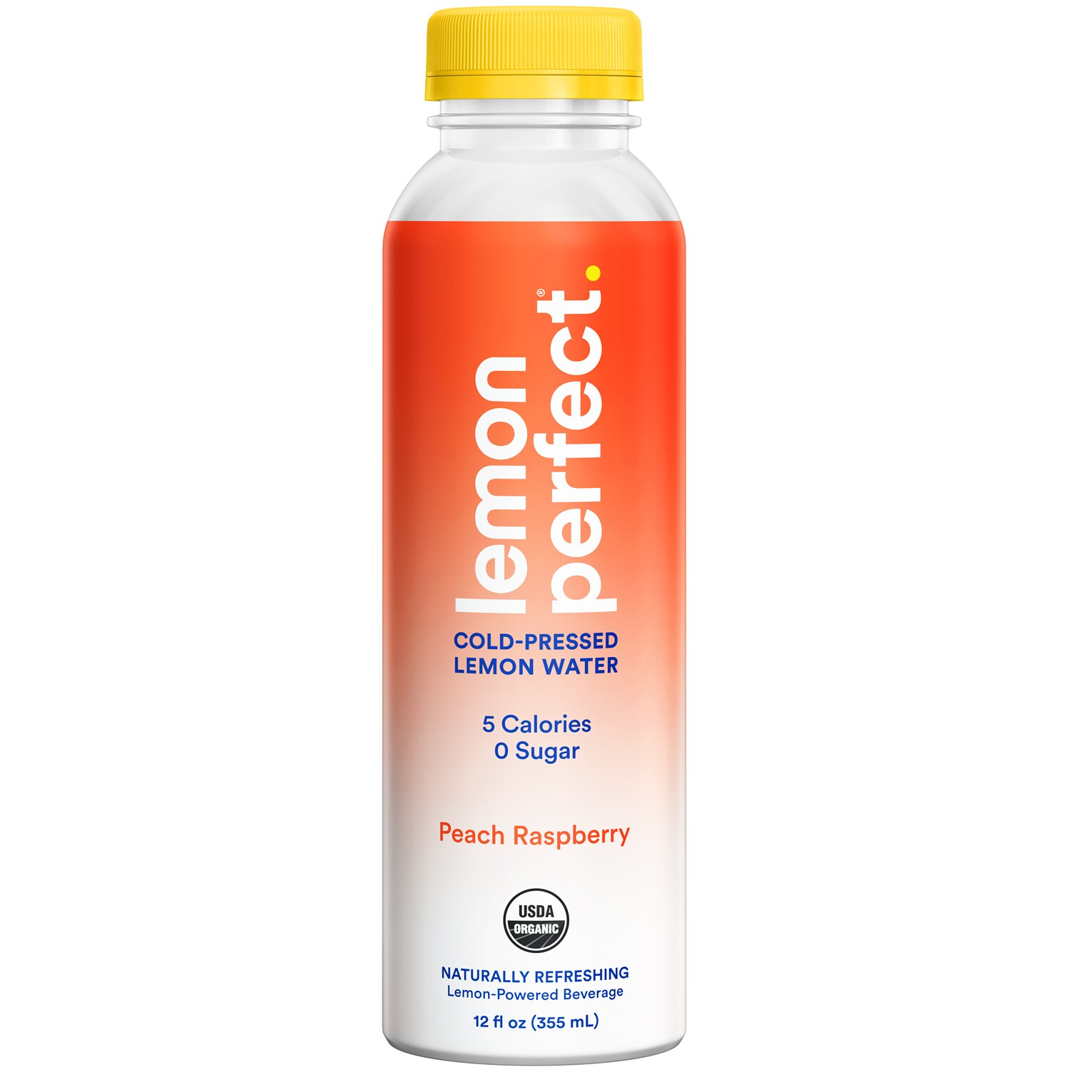 Lemon Perfect Cold-Pressed Lemon Water, Peach Raspberry, Plastic Bottle