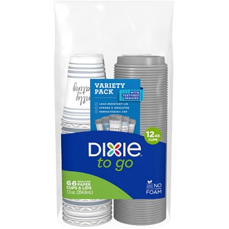 Dixie To Go Cups & Lids Variety Pack