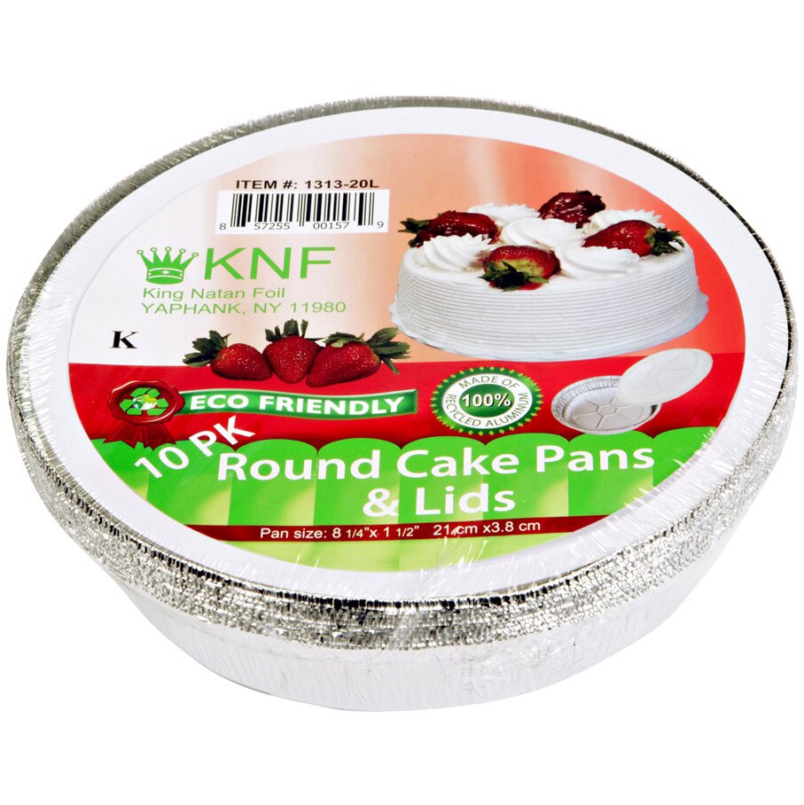 King Natan Foil Round Cake Pans & Lids