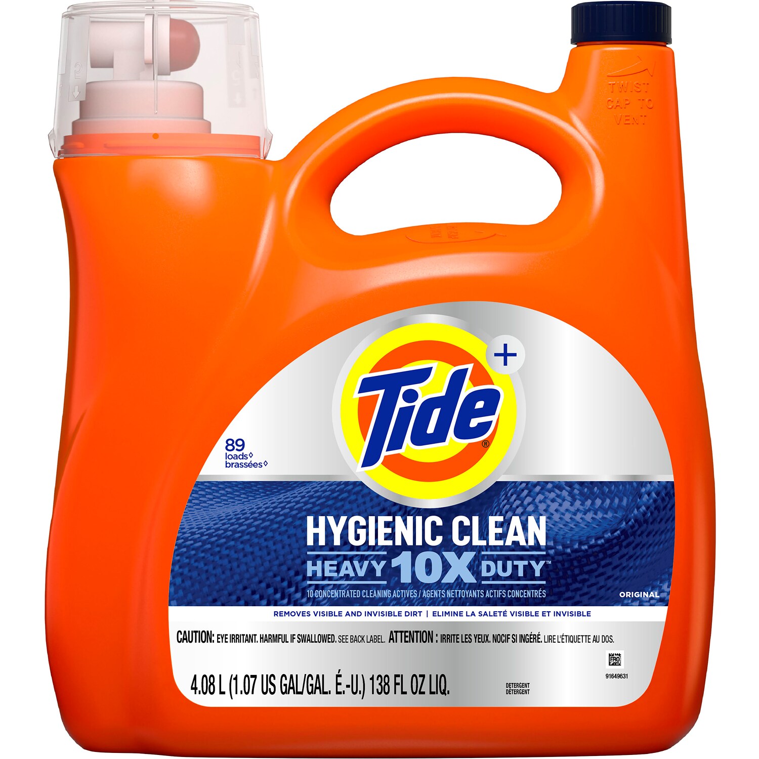Tide Hygienic Clean Heavy Duty Liquid Laundry Detergent, Original