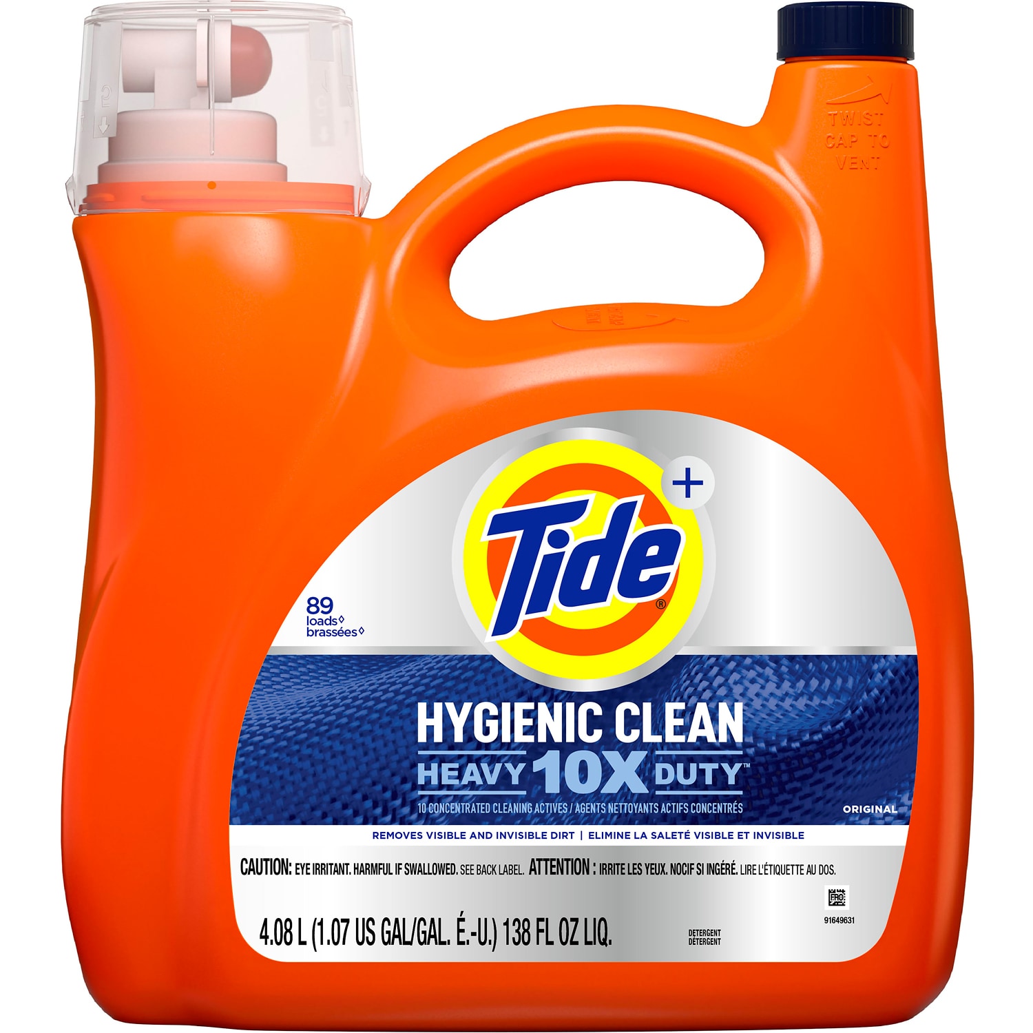 Tide Hygienic Clean Heavy Duty Liquid Laundry Detergent, Original