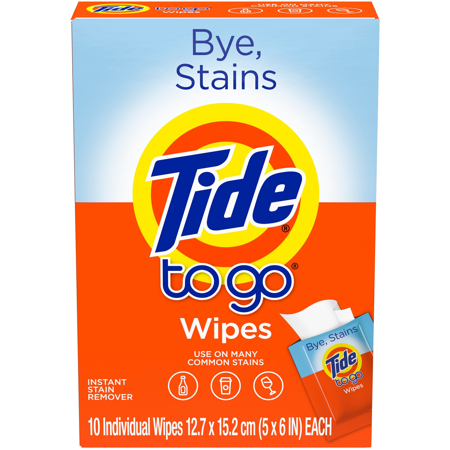 Tide to Go Stain Remover Wipes 