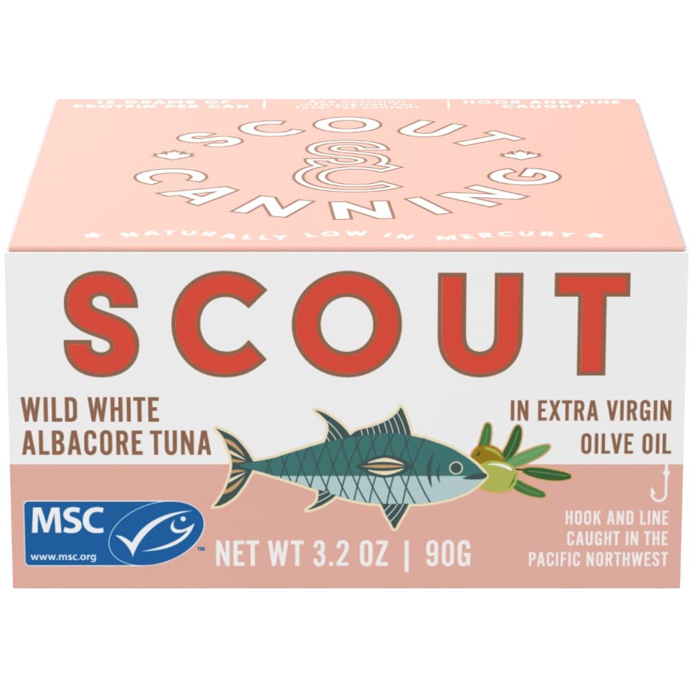 Scout Wild White Albacore Tuna in Extra Virgin Olive Oil