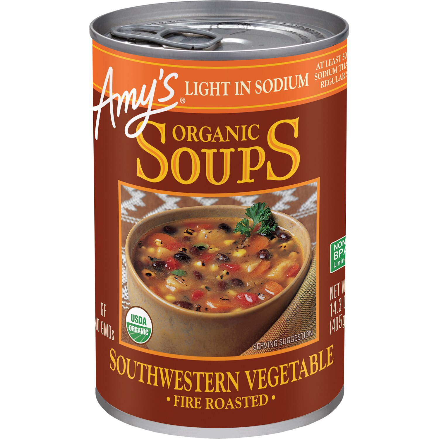 Amy's Organic Light-in-Sodium Soup, Southwestern Vegetable