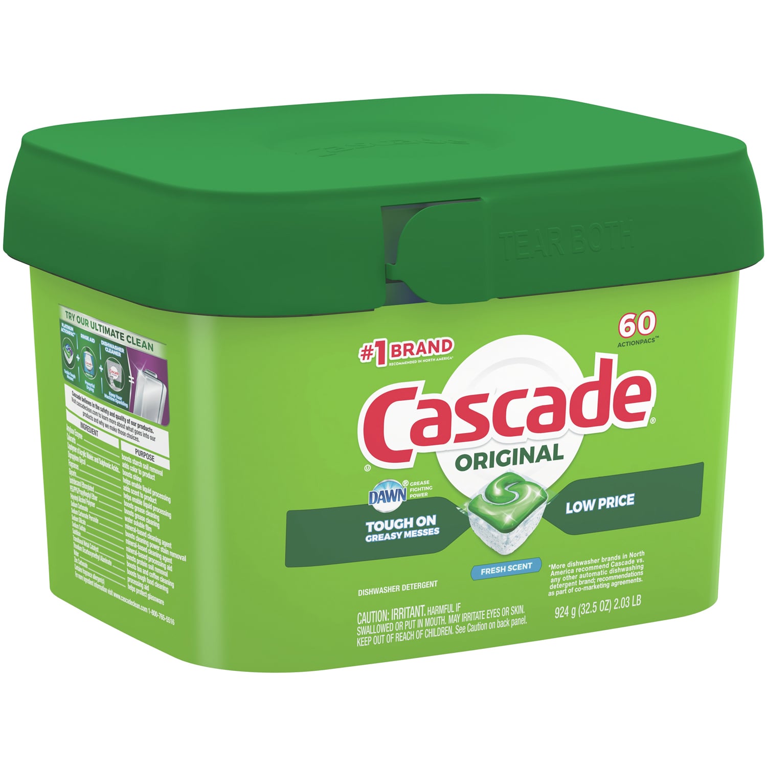 Cascade Original ActionPacs Dishwasher Detergent, Fresh Scent