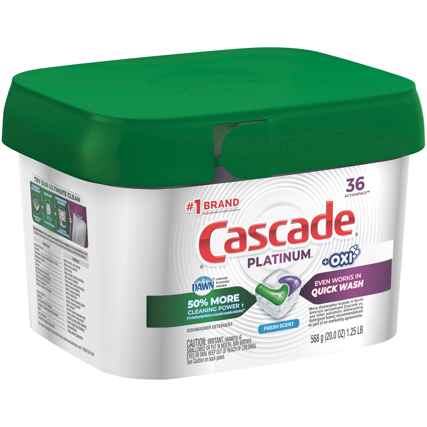 Cascade Platinum ActionPacs + Oxi, Fresh Scent FreshDirect