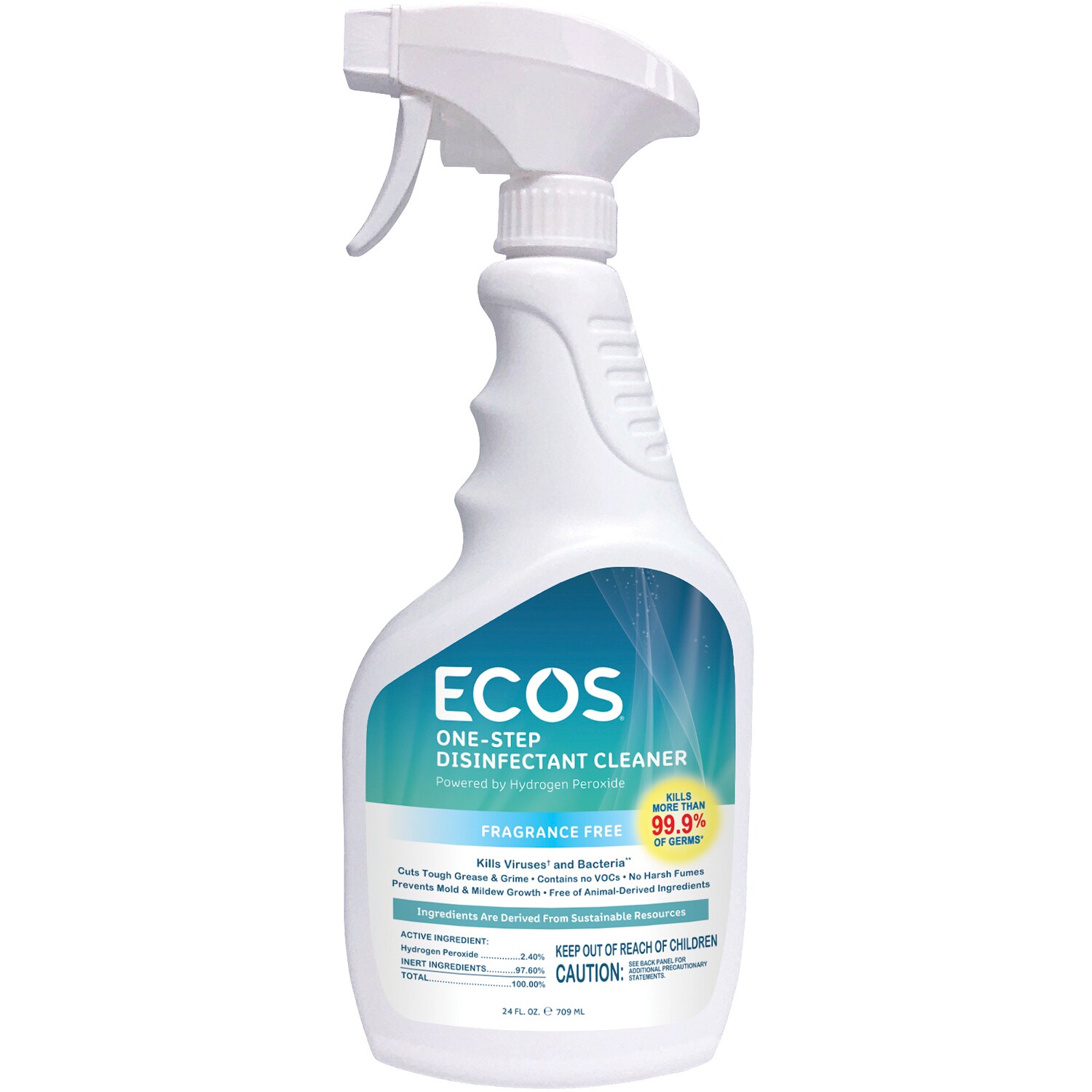 ECOS One-Step Disinfectant Cleaner, Fragrance Free