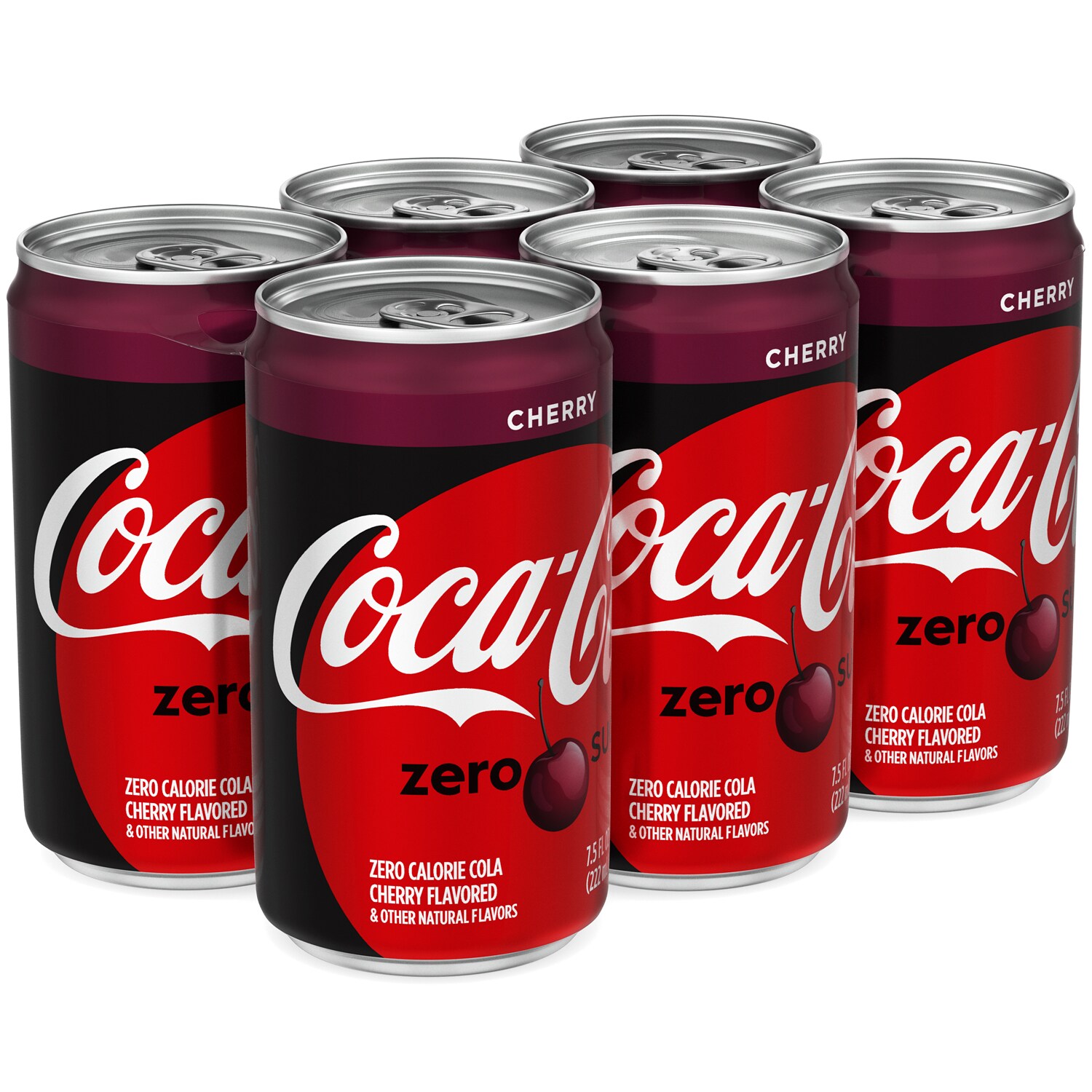 Coca-Cola Zero Sugar Cola, Cherry, Cans
