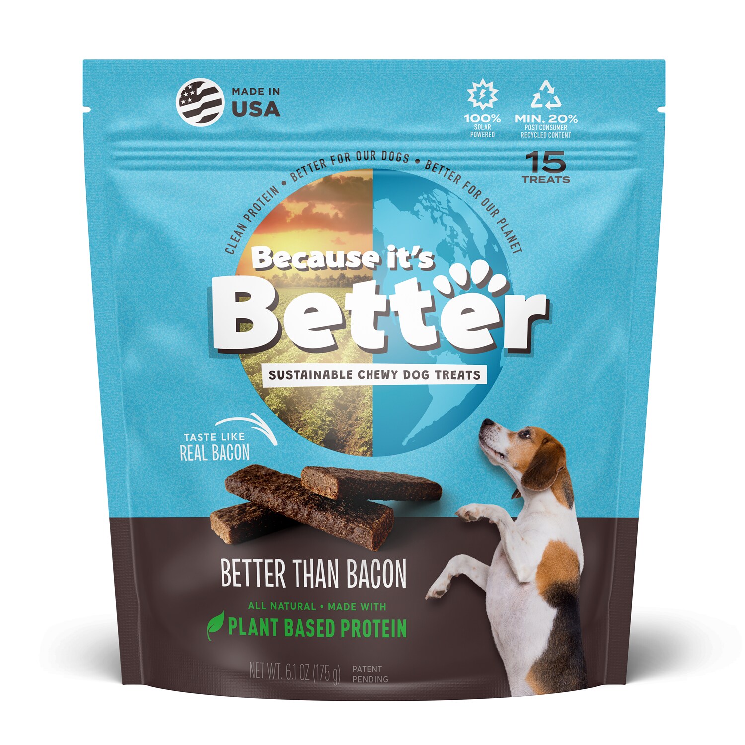 Because It's Better Sustainable Chewy Dog Treats, Better Than Bacon