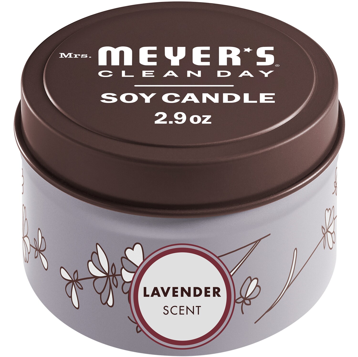 Mrs. Meyer's Clean Day Soy Tin Candle, Lavender