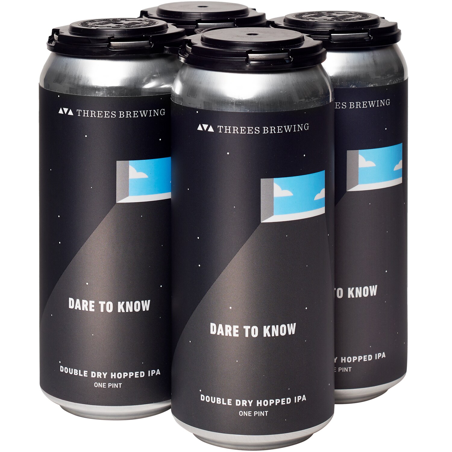 Threes Brewing Dare to Know Double Dry Hopped IPA, Cans