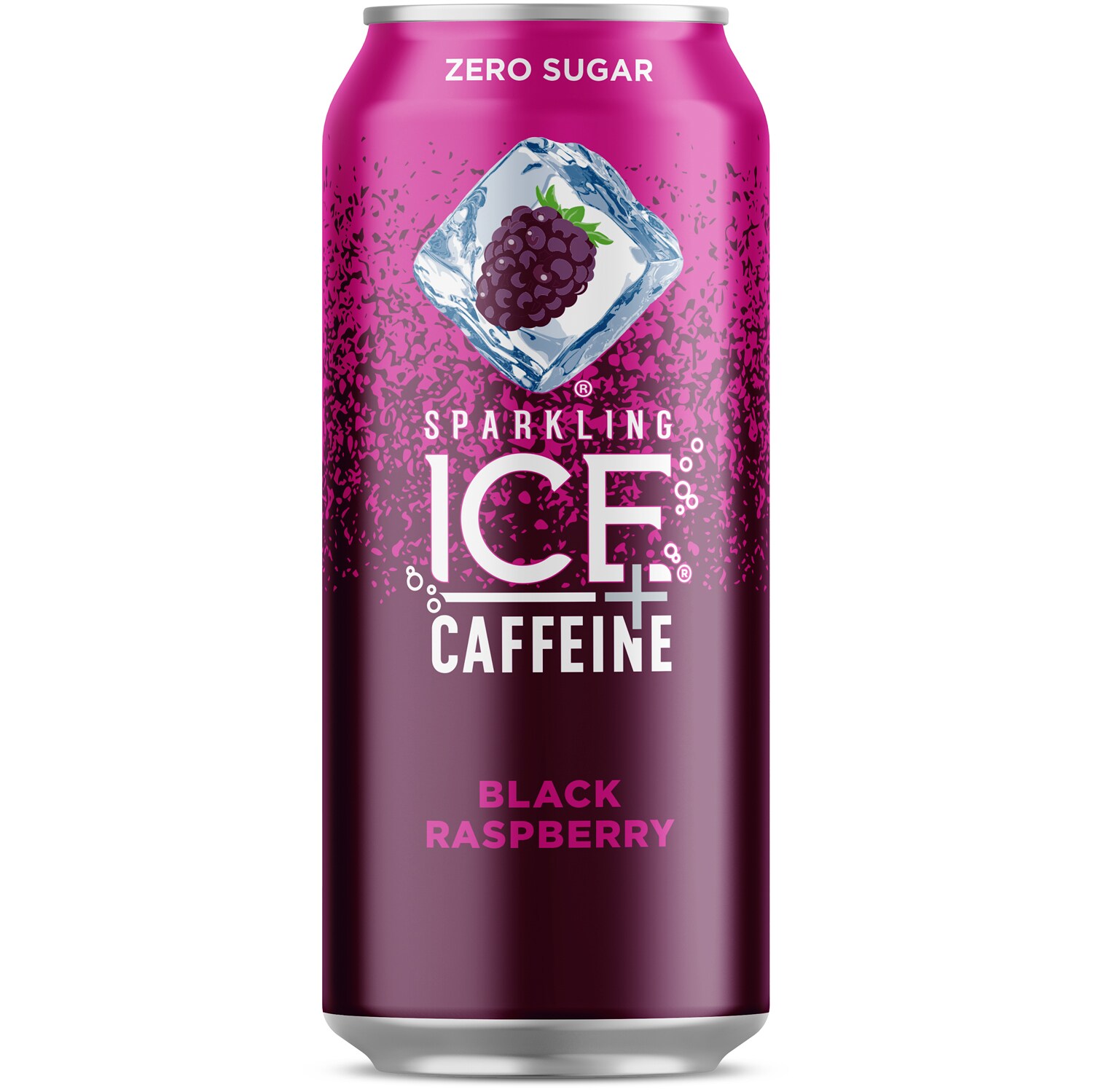 Sparkling Ice Sparkling Water + Caffeine, Black Raspberry, Can