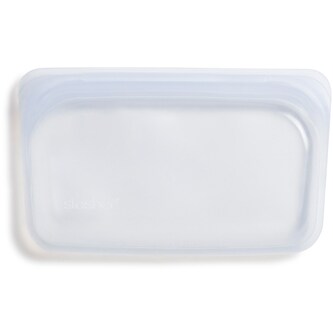 Stasher Reusable Silicone Snack Bag, Clear