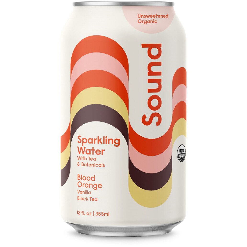 Sound Sparkling Water, Blood Orange with Vanilla & Black Tea, Can