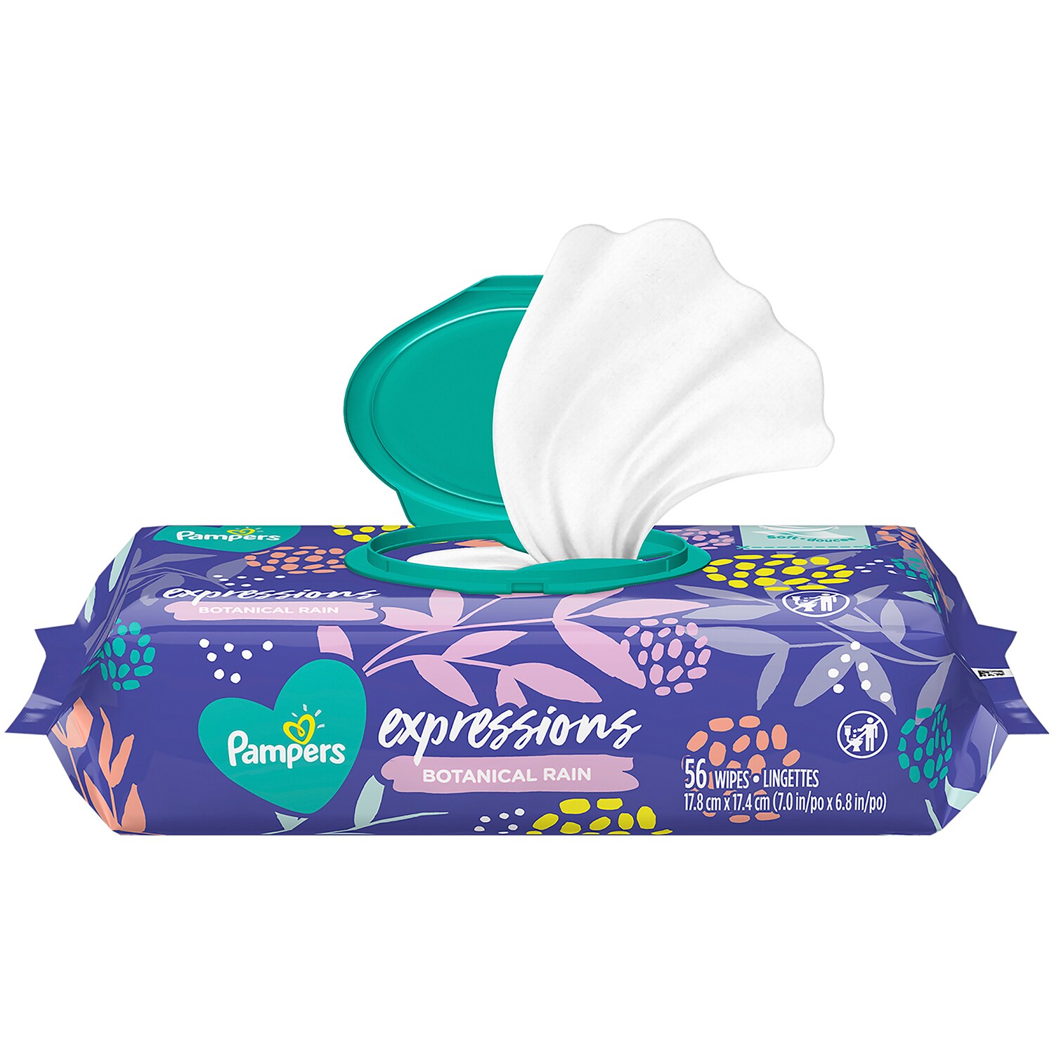 Pampers Expressions Baby Wipes, Botanical Rain