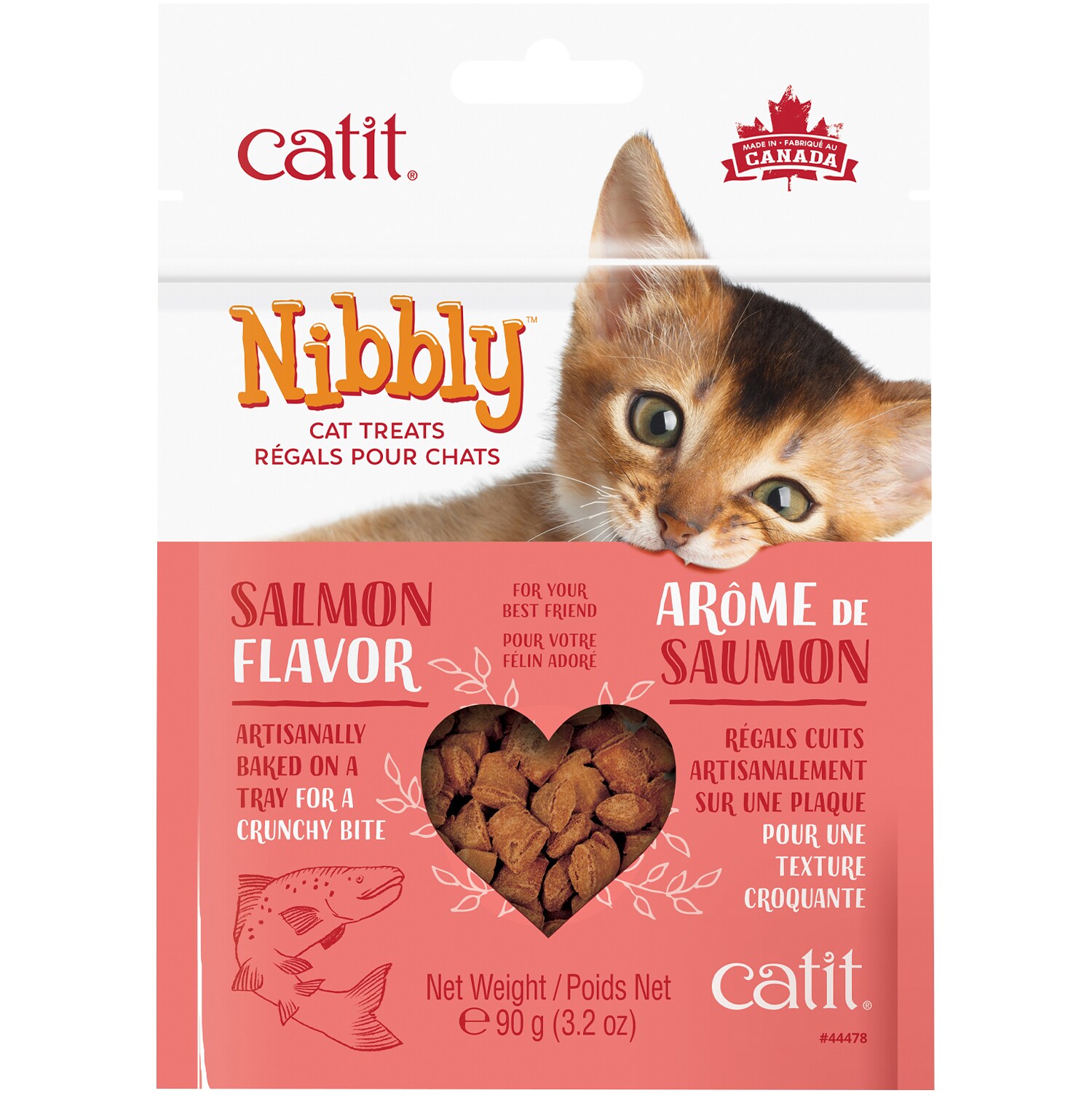 Catit Nibbly Cat Treats, Salmon Flavor