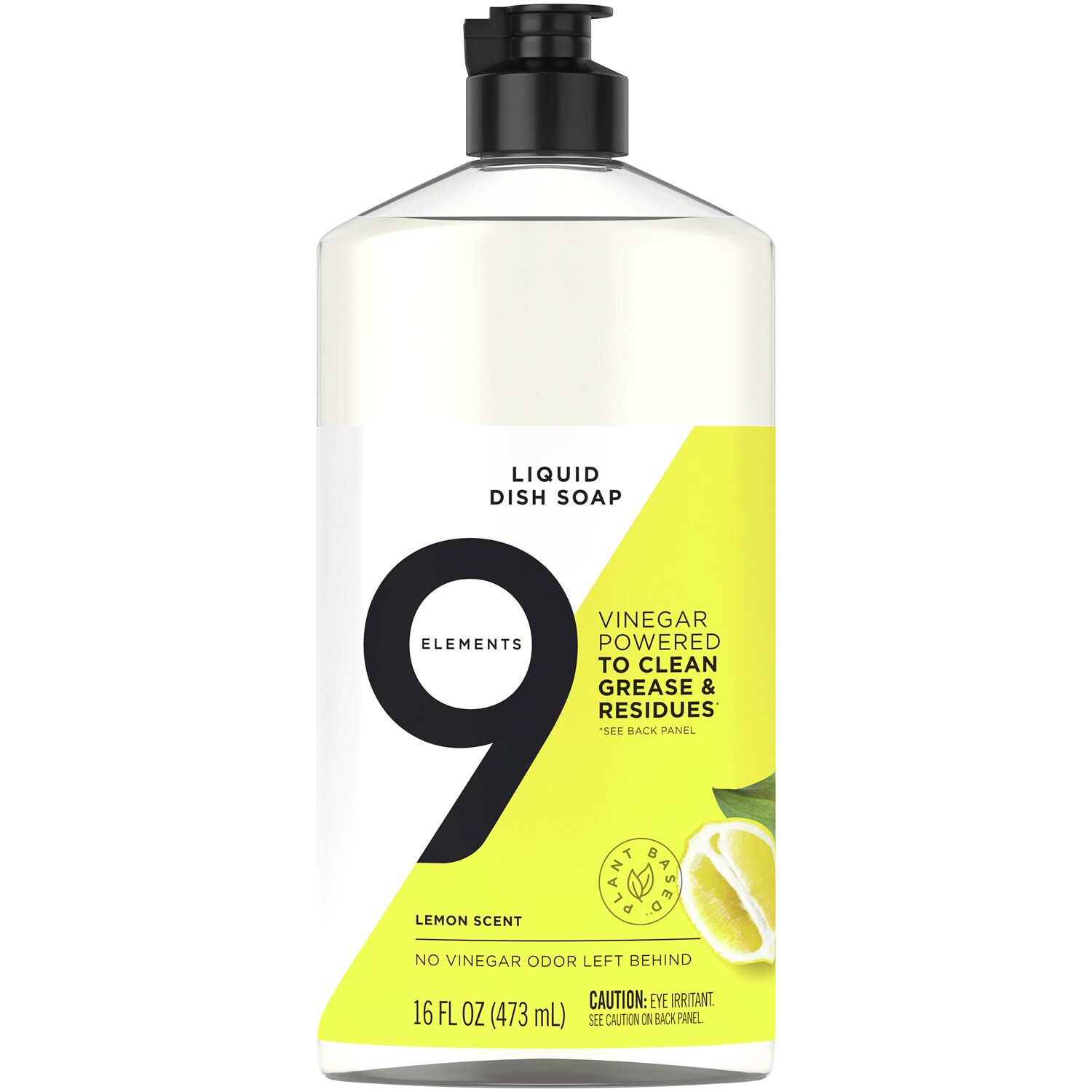 9 Elements Liquid Dish Soap, Lemon Scent