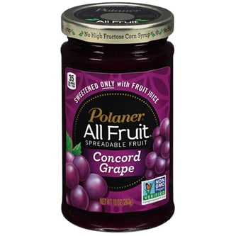 Polaner All Fruit Spreadable Fruit, Concord Grape