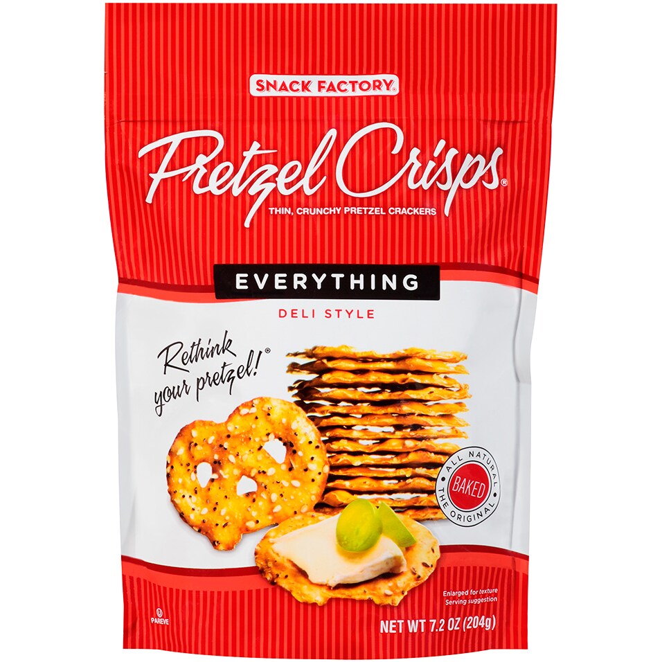 Order Snack Factory Pretzel Crisps, Everything Crisps Fast Delivery