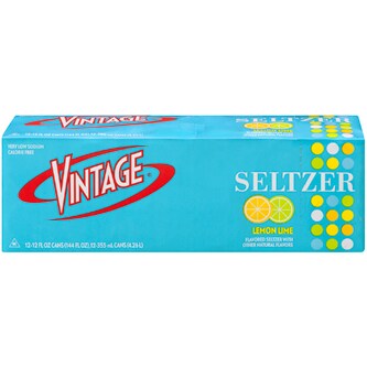 Vintage Seltzer, Lemon-Lime, Cans