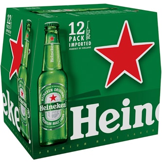 Heineken Lager, Glass Bottles