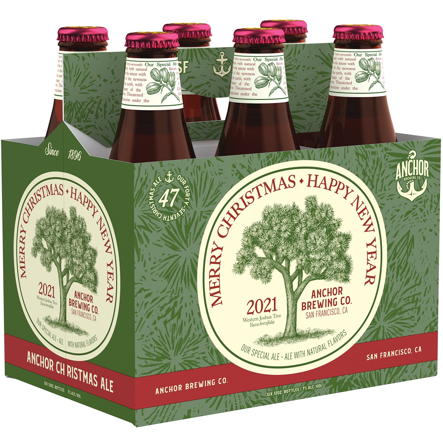 Anchor Brewing Christmas Ale, Glass Bottles