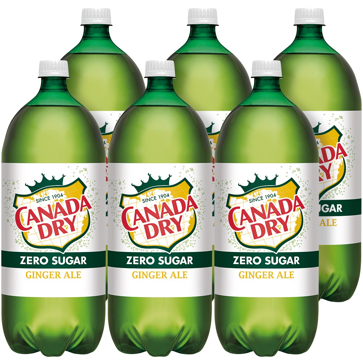 Canada Dry Zero Sugar Ginger Ale, Plastic Bottles