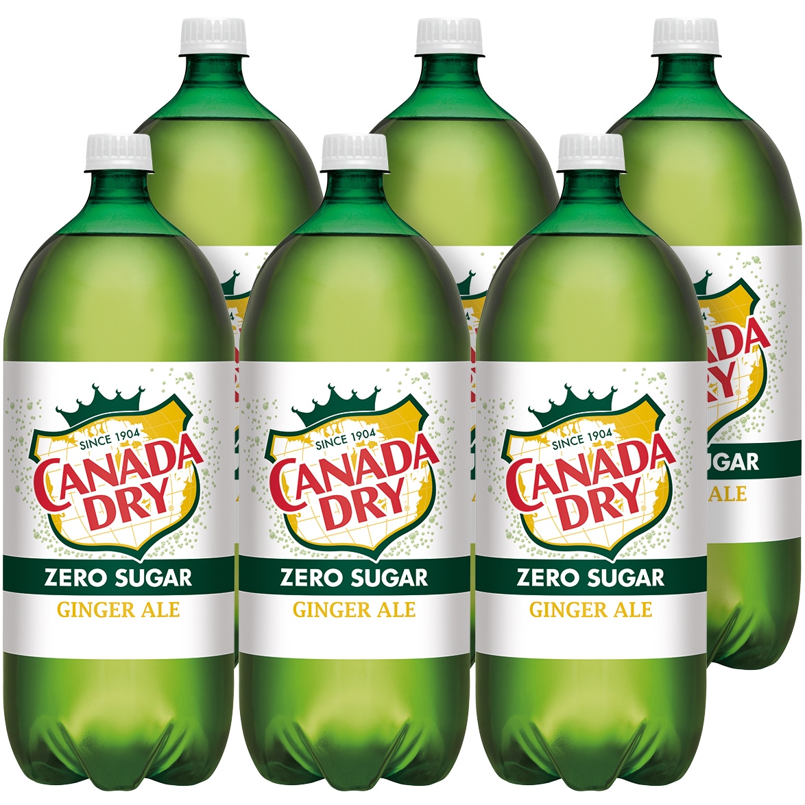 Canada Dry Zero Sugar Ginger Ale, Plastic Bottles