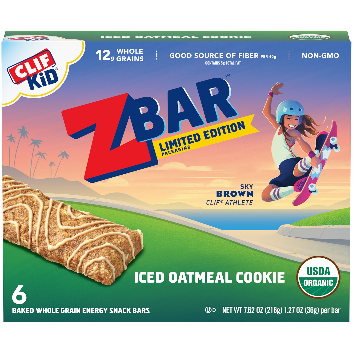 Clif Kid Organic Zbars, Iced Oatmeal Cookie