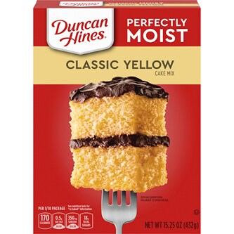 Duncan Hines Perfectly Moist Cake Mix, Classic Yellow